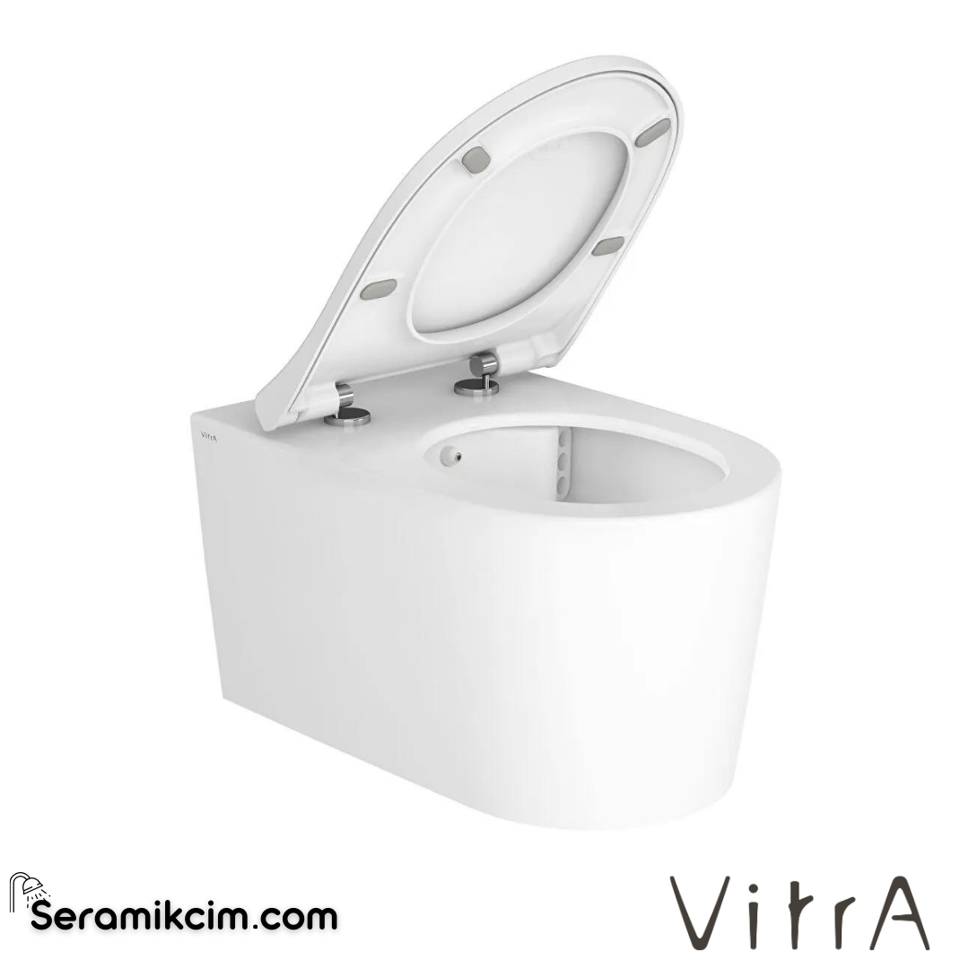 VitrA Nest Asma Klozet Seti QuantumFlush, Gizli Montajlı, 57 cm Temassız, Taharet Borulu, Taharet Borusu Girişi Sıva Altı Uygulamalı, Clean, Beyaz - 7870B403-6355