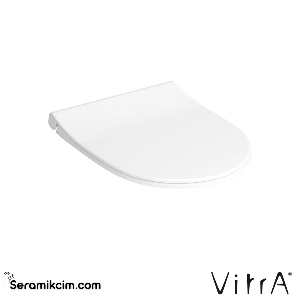 VitrA Nest Klozet Kapağı Slim, Duroplast, Üstten Sıkmalı Yavaş Kapanır, Kolay Sök-Tak, Metal Menteşeli, Beyaz 220-003R009 - 220-003R009