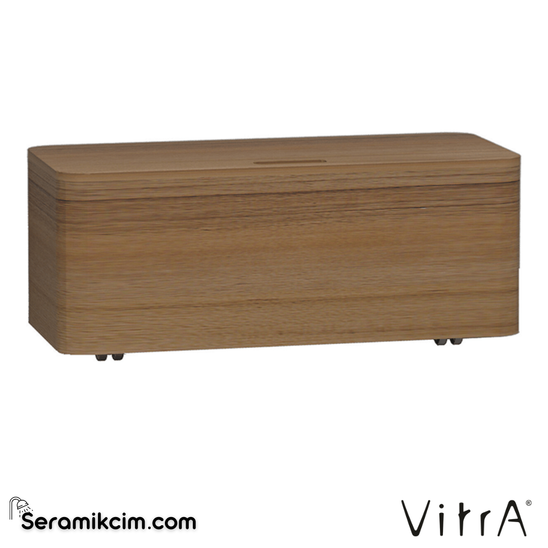 VitrA Nest Trendy Alt Ünite 100 cm, tekerlekli hareli doğal ahşap 56184 - 56184