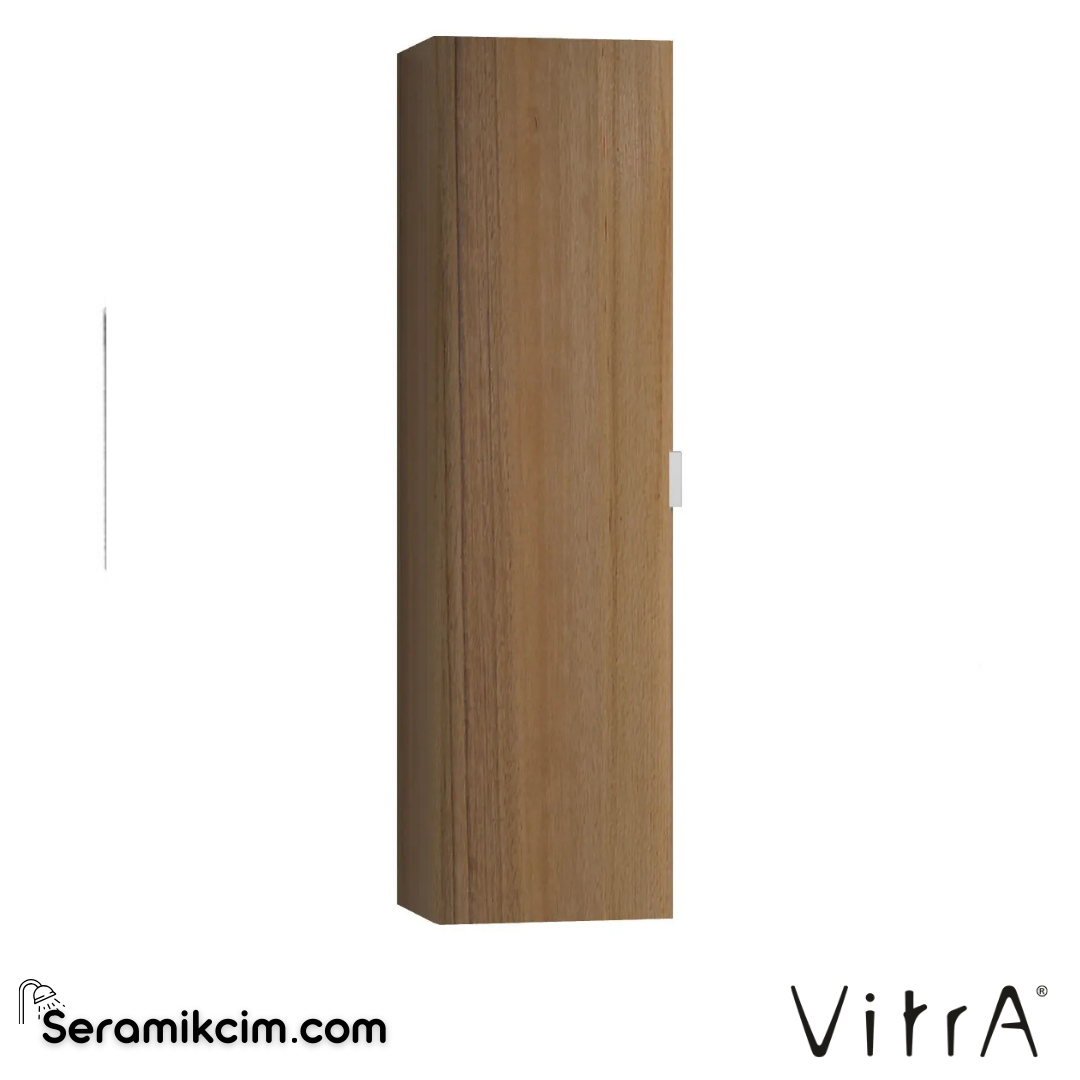 VitrA Nest Trendy Boy Dolabı 45 cm, kapaklı hareli doğal ahşap, sol 56187 - 56187