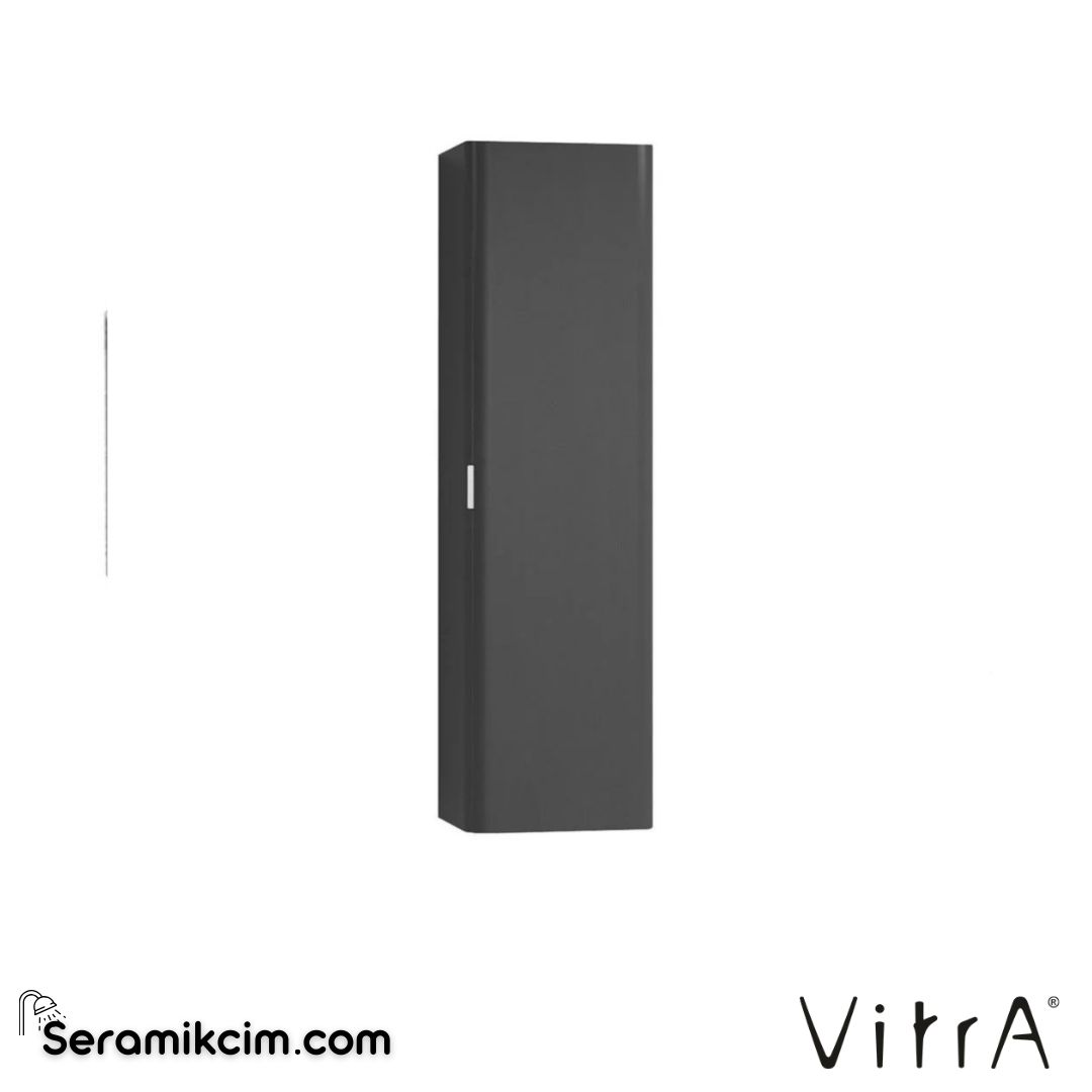 VitrA Nest Trendy Boy Dolabı 45 cm, kapaklı parlak antrasit, sağ 56189 - 56189