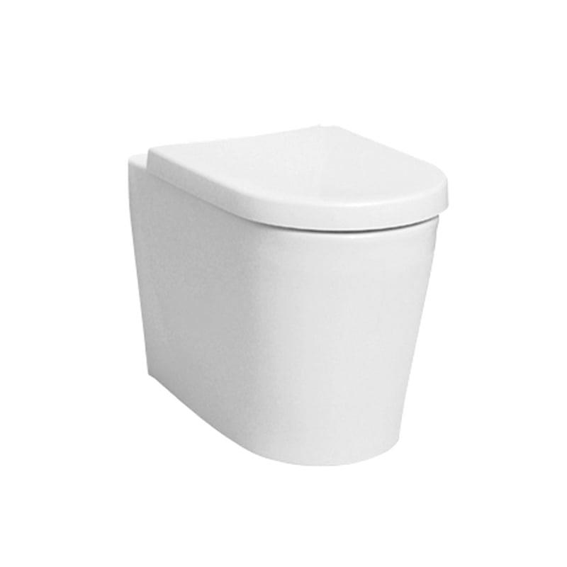 VitrA Nest Yerden Klozet Duvara Tam Dayalı, 57 cm Taharet Borulu, Taharet Borusu Girişi Sıva Altı Uygulamalı, Beyaz - 5138B003-0090