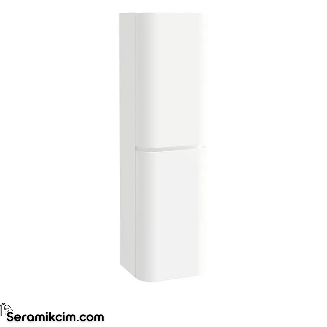 Vitra New Gala Boy Dolabı 45 Cm İki Kapaklı Mat Soft Beyaz Sağ 80404