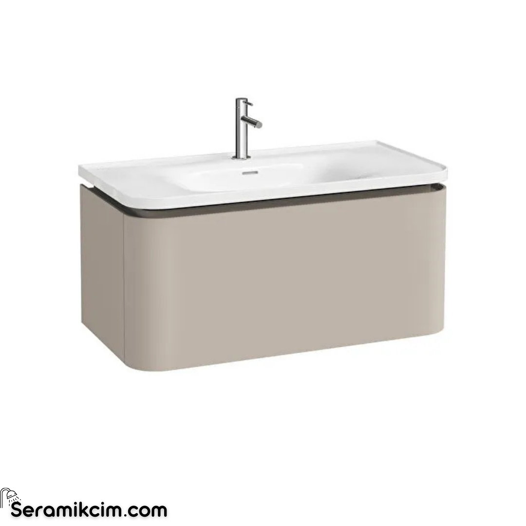 Vitra New Gala Lavabo Dolabı 100 Cm Bir Çekmeceli Mat Soft Bej 80375