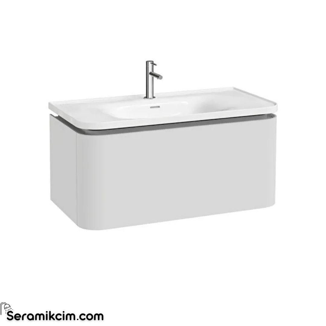 Vitra New Gala Lavabo Dolabı 100 Cm Bir Çekmeceli Mat Soft Beyaz 80374