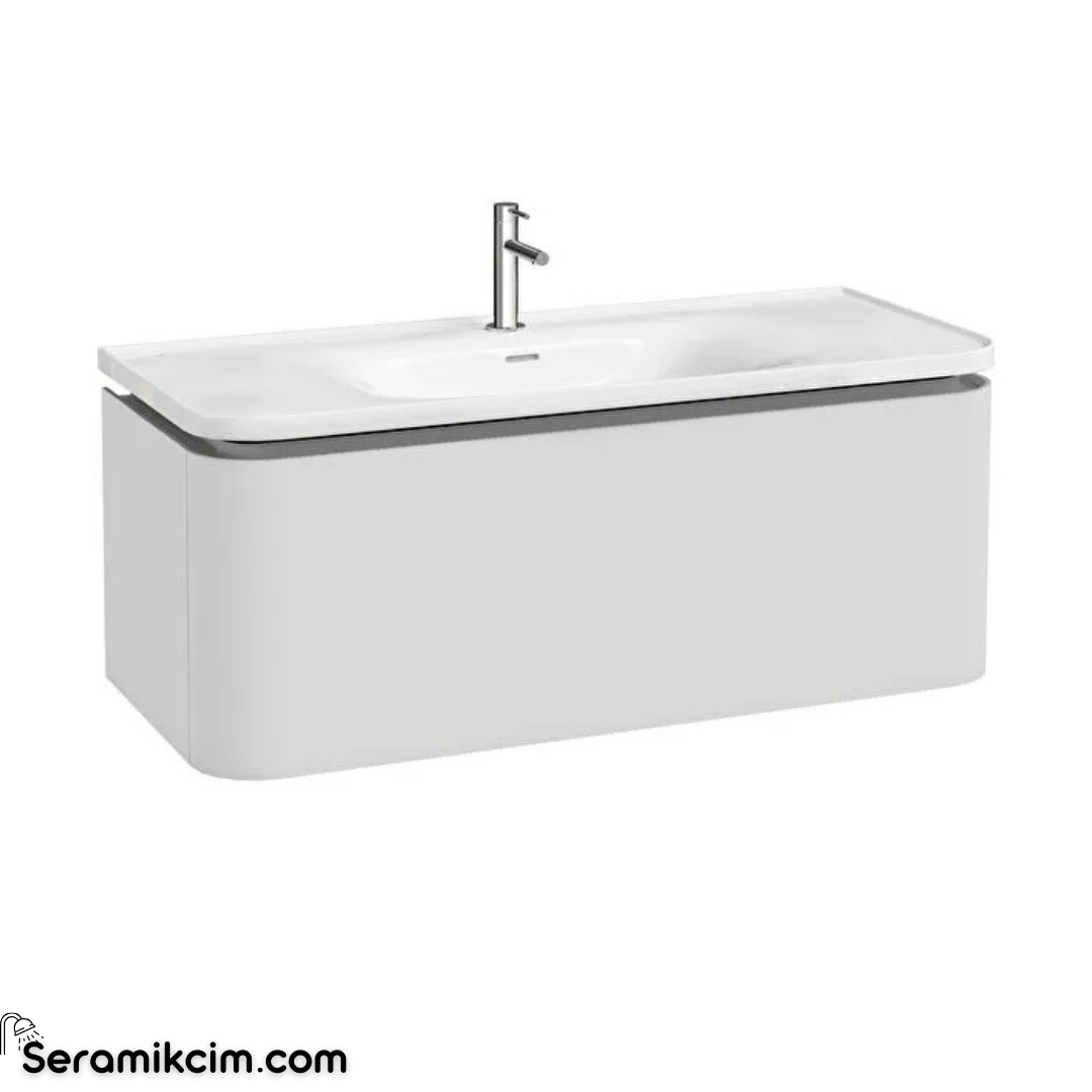 Vitra New Gala Lavabo Dolabı 120 Cm Bir Çekmeceli Mat Soft Beyaz 80377