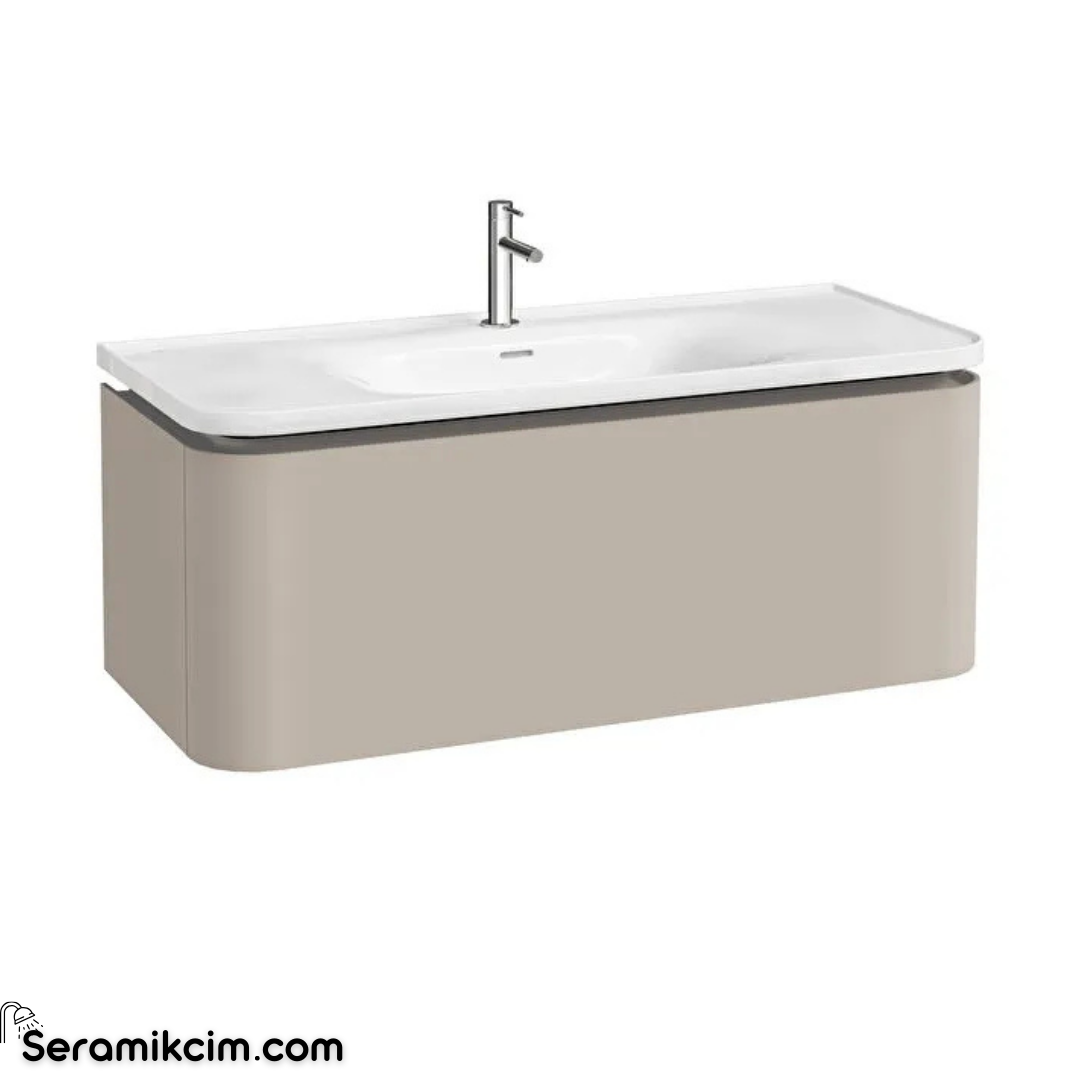 Vitra New Gala Lavabo Dolabı 120 Cm Bir Çekmeceli Mat Soft Bej 80378