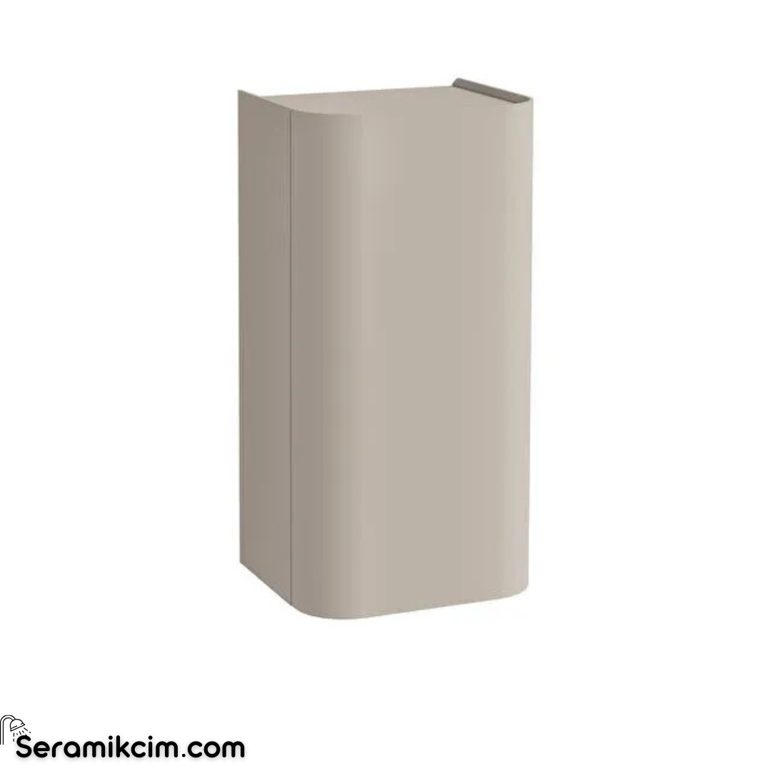 Vitra New Gala Yan Ünite 45 Cm Bir Kapaklı Mat Soft Bej Sağ 80411