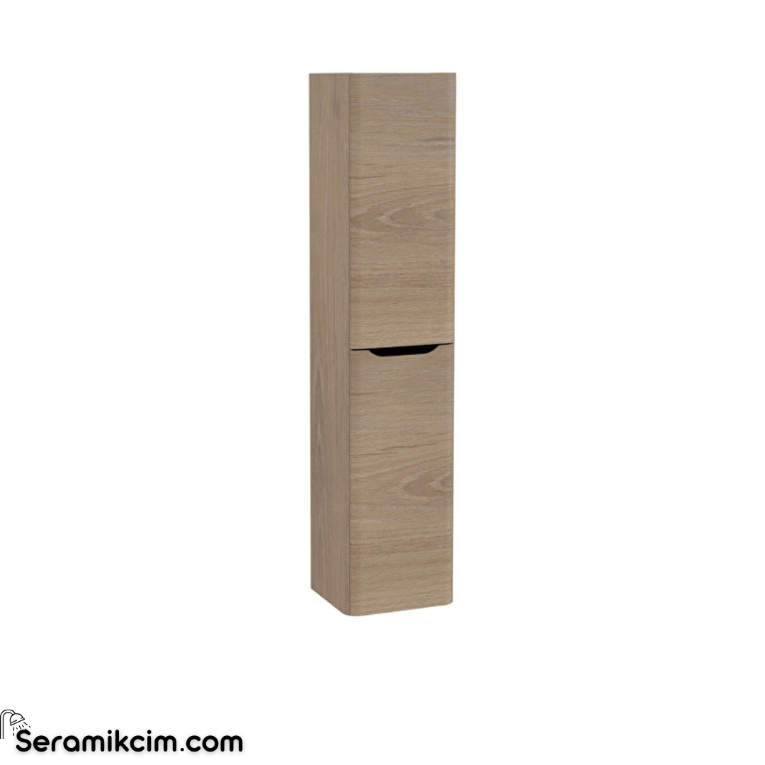 Vitra New Integra Round Boy Dolabı 40 Cm İki Kapaklı Altın Meşe Sol 70071