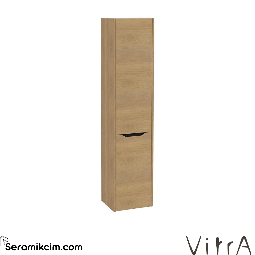 Vitra New Integra Square Boy Dolabı 40 Cm İki Kapaklı Çamaşır Sepetli Altın Meşe Sol 80330