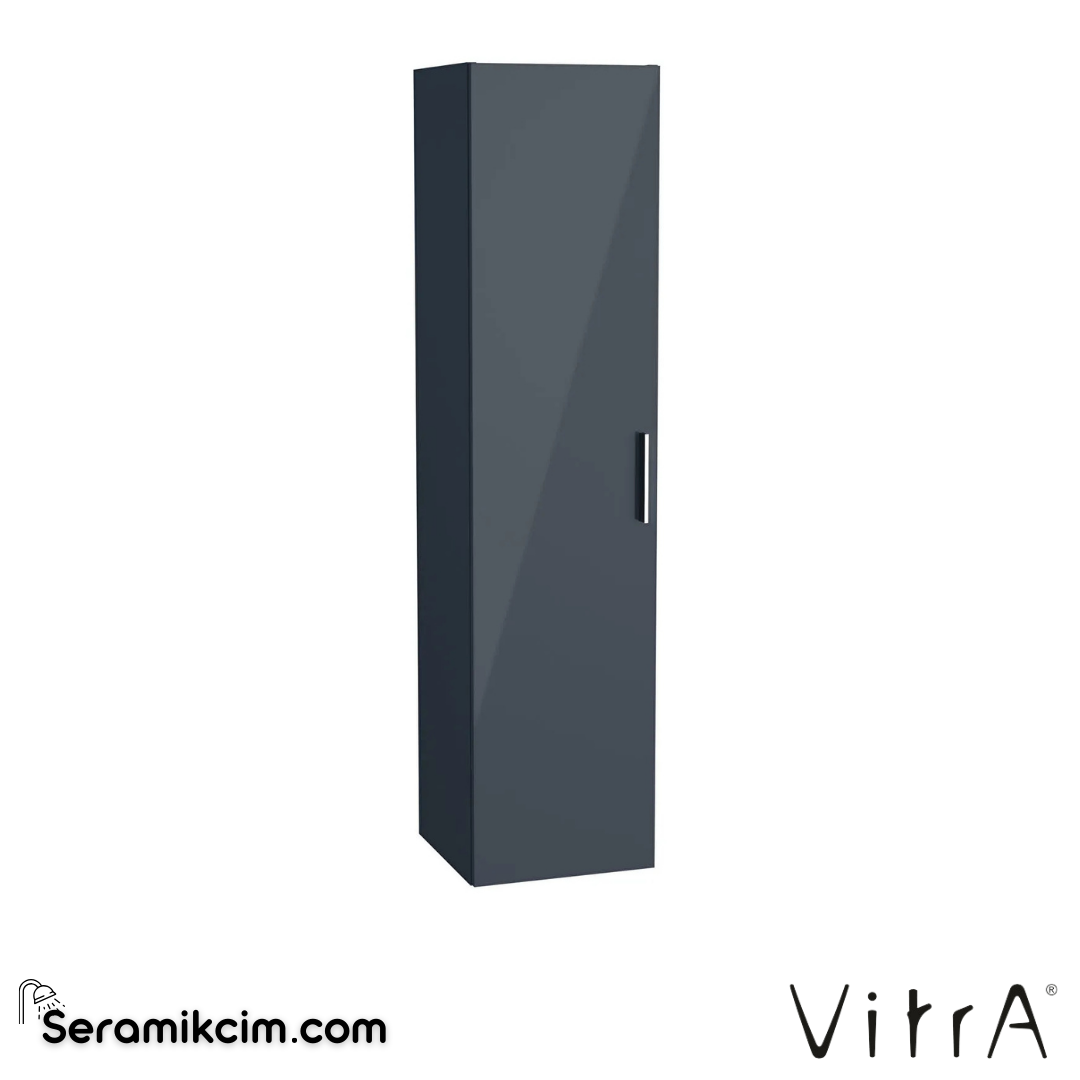 VitrA Nuo Boy Dolabı 35 cm, kapaklı parlak antrasit 67699 - 67699