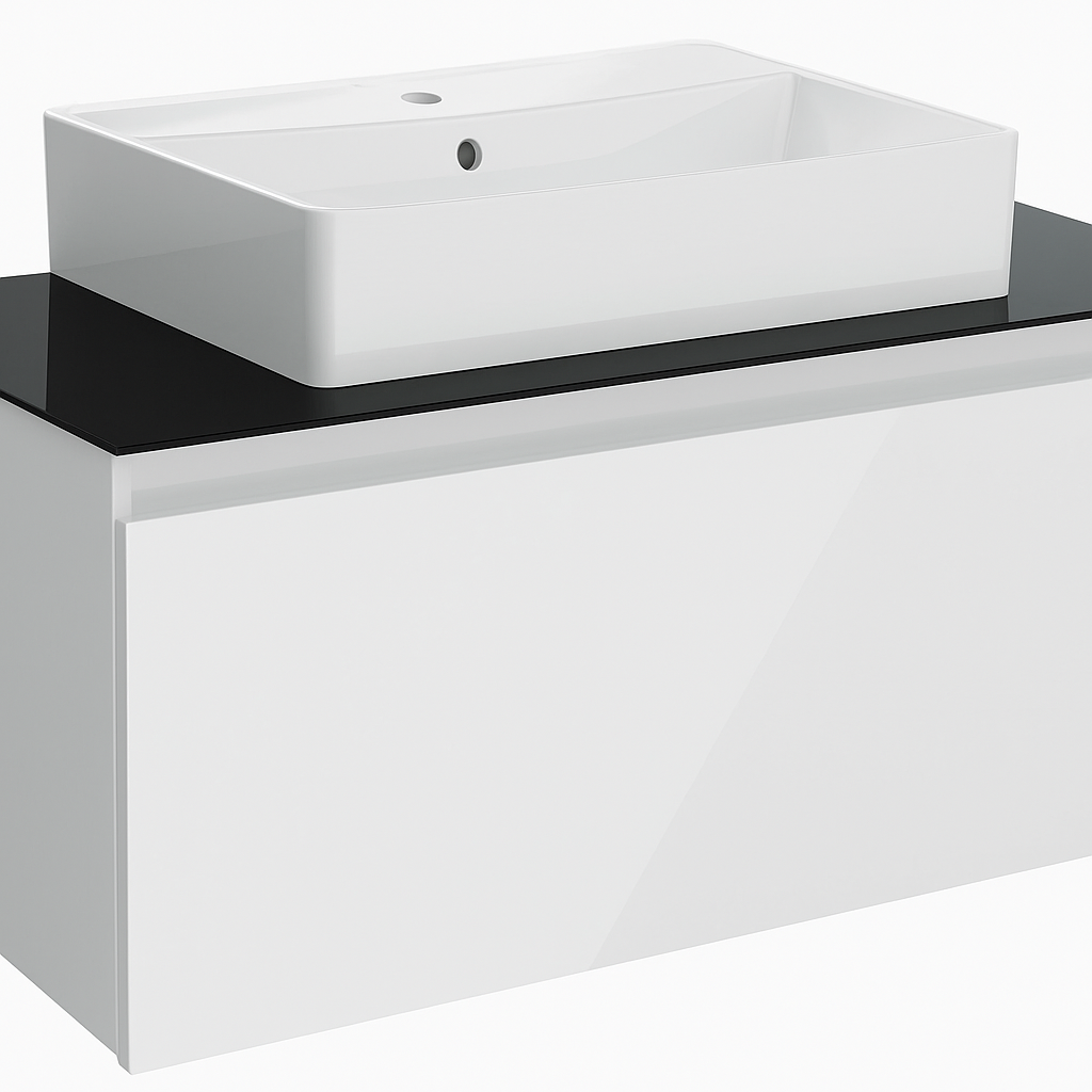 Vitra Nuo Çekmeceli Lavabo Dolabı, 100 cm, Parlak Beyaz 80439