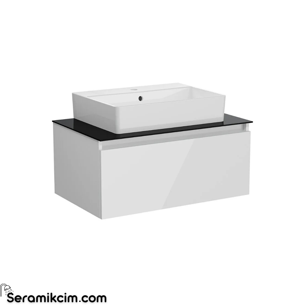 Vitra Nuo Çekmeceli Lavabo Dolabı, 80 cm, Parlak Beyaz 80437