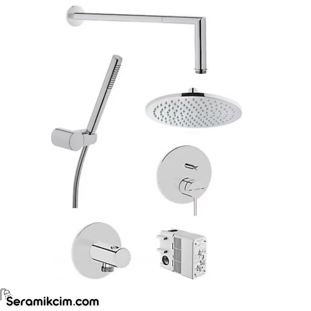 VitrA Origin Ankastre Banyo Bataryası Set Krom