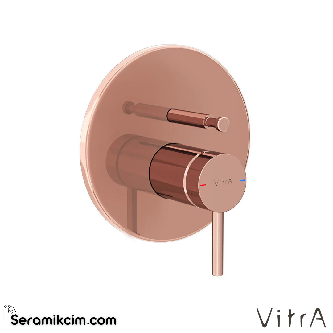 VitrA Origin Ankastre Mekanik Banyo Bataryası (V-Box, sıva üstü grubu) Soft Bakır A4282229 - A4282229