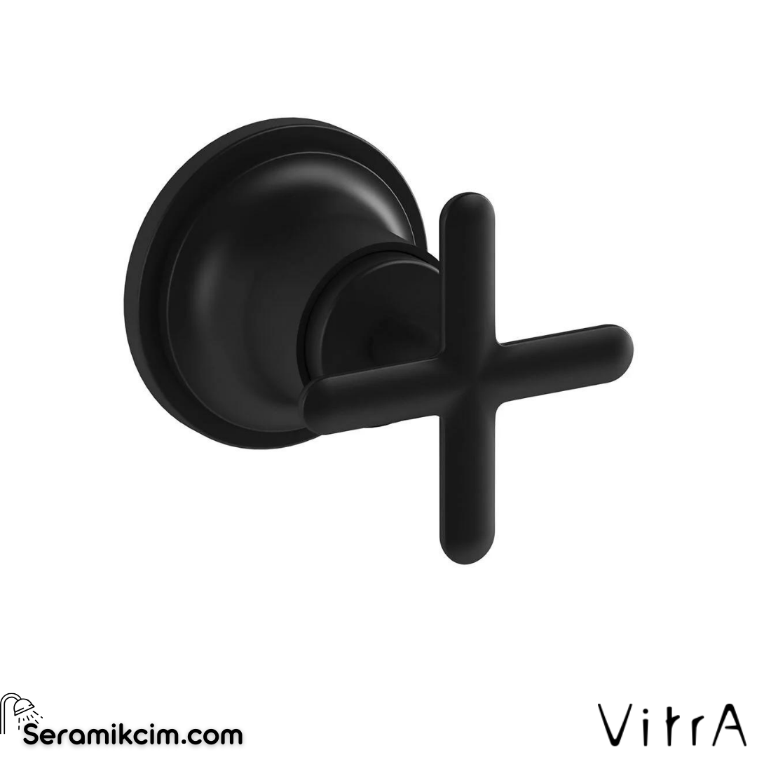 Vitra Origin Classic Ankastre Stop Valf, Mat Siyah