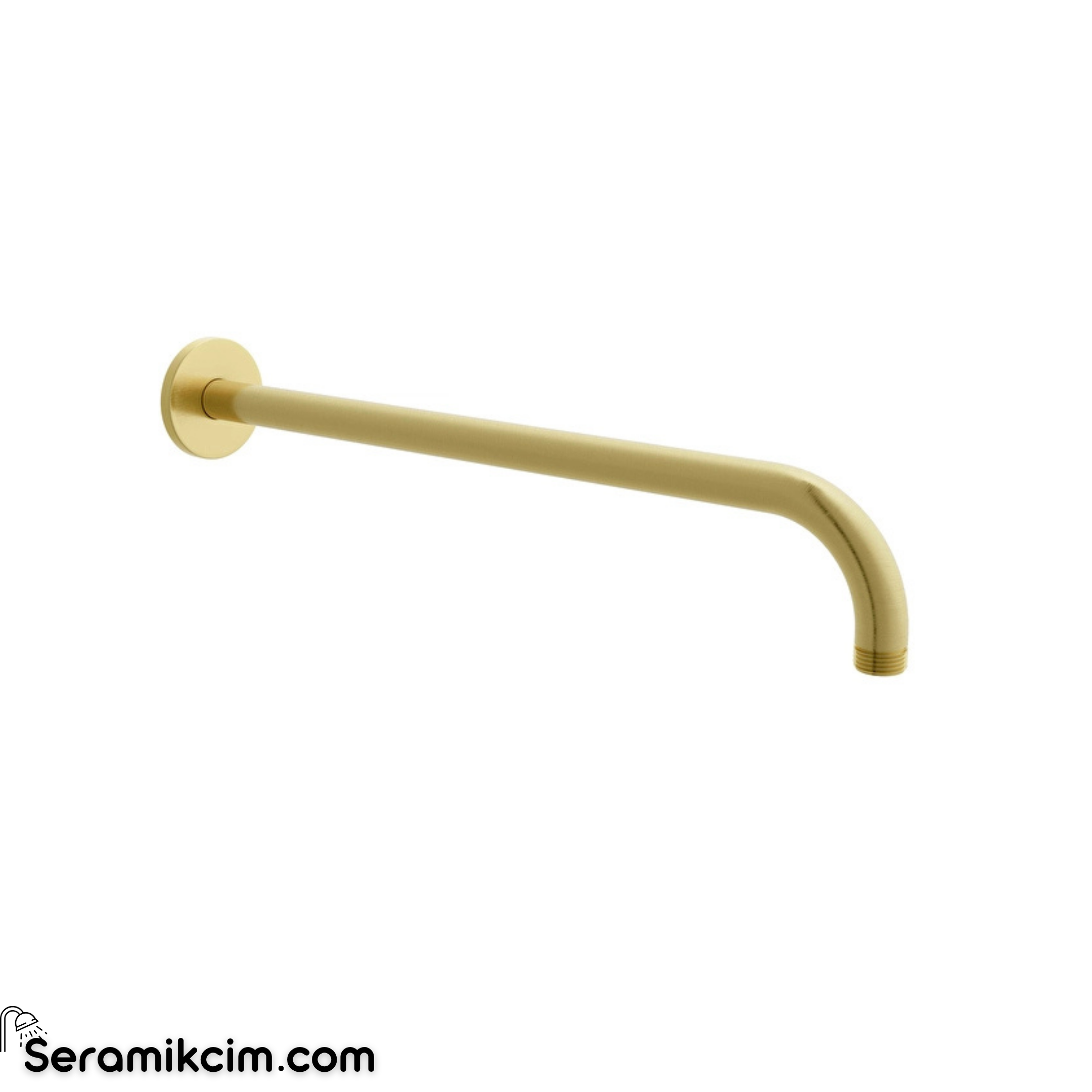 Vitra Origin Duş Dirseği (Duvardan Uzun) Fırçalı Altın A4565225