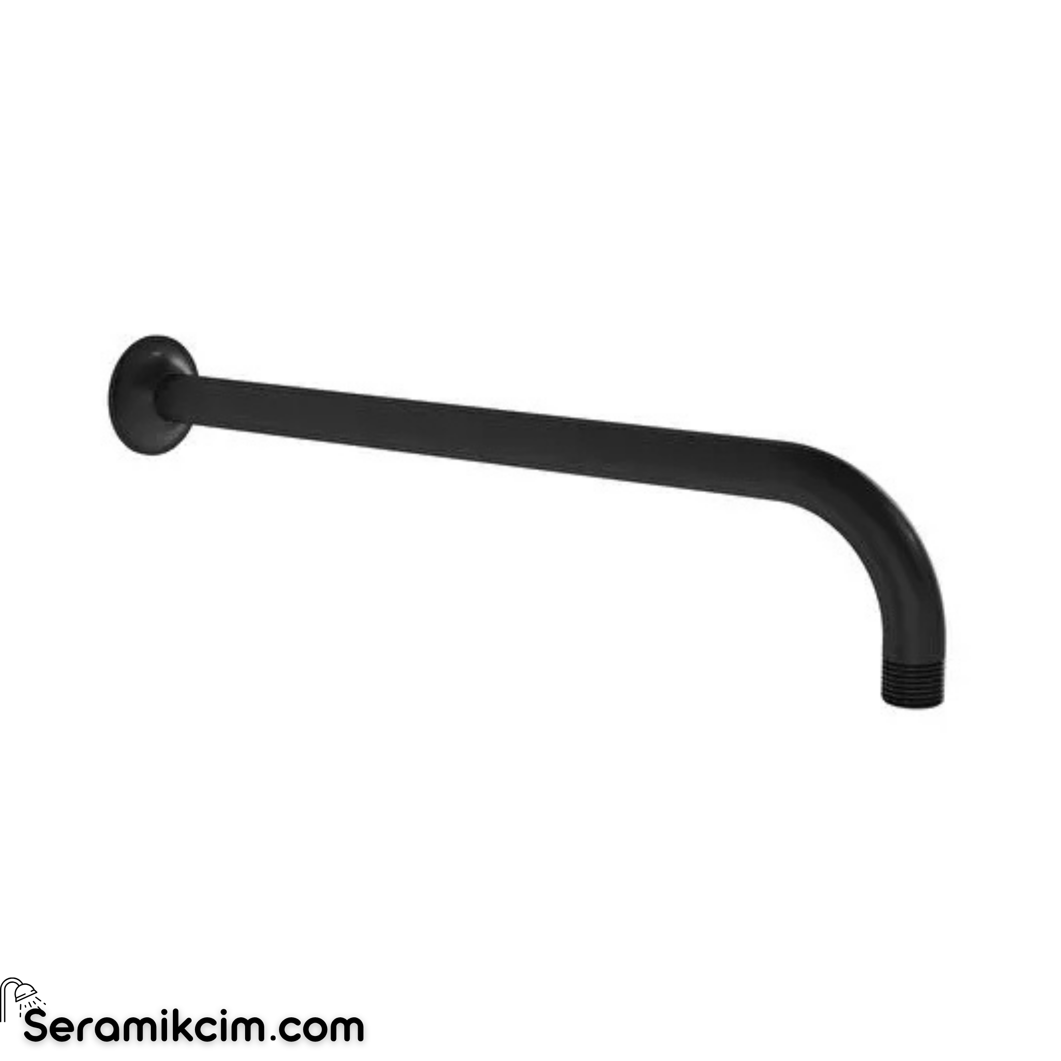 Vitra Origin Duş Dirseği (Duvardan Uzun) Parlak Siyah A4565239