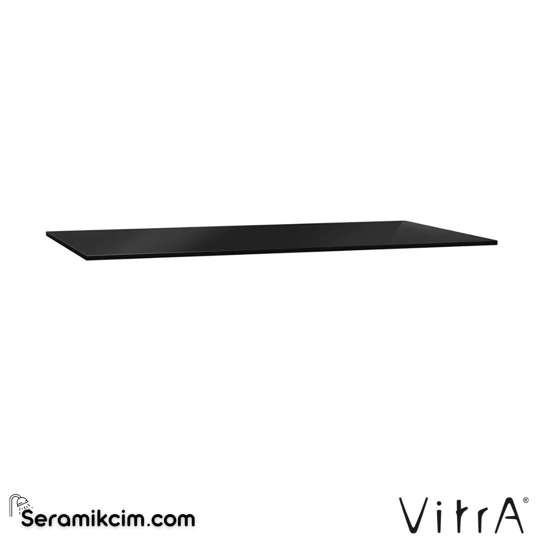 VitrA Origin Üst Tezgah 90 cm, cam armatür deliksiz, sifon deliksiz, siyah 65761 - 65761