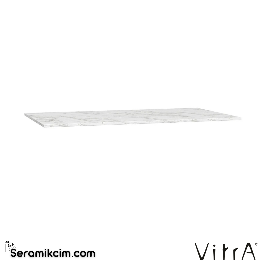 VitrA Origin Üst Tezgah 90 cm, neolith armatür deliksiz, sifon deliksiz, calacatta silk 65762 - 65762