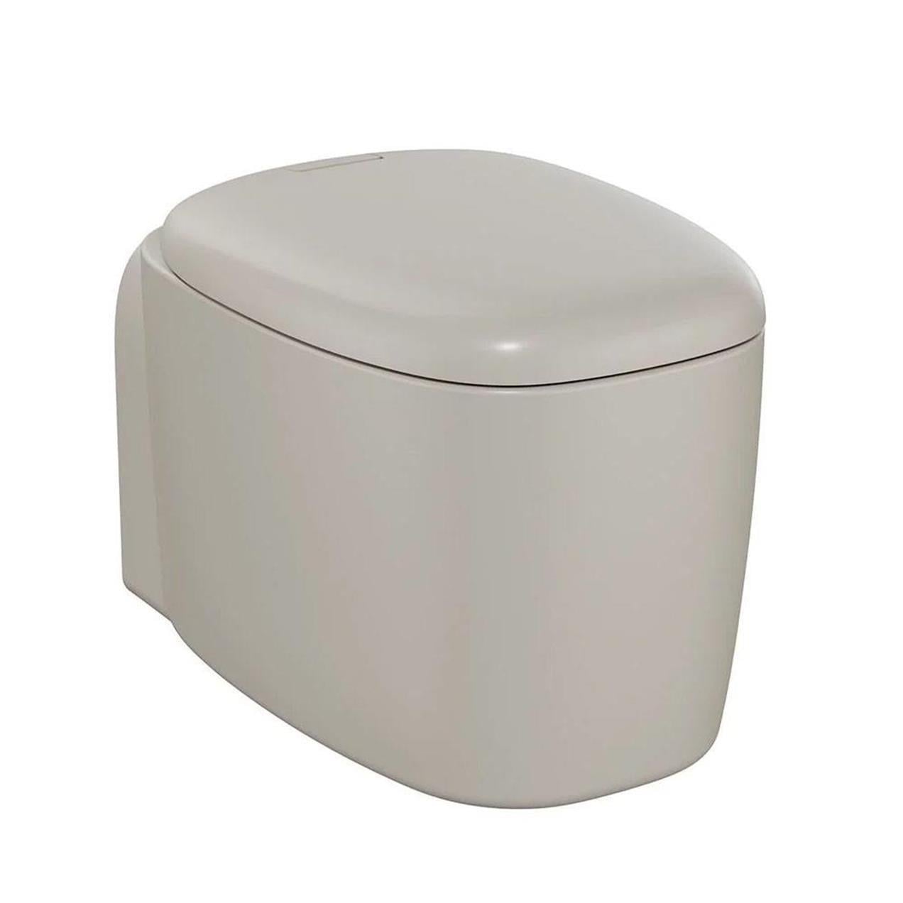 VitrA Plural Asma Klozet Rim-ex, Gizli Montajlı, 55 cm Taharet Borulu, Taharet Borusu Girişi Sıva Altı Uygulamalı, Clean, Mat Bej - 7830B420-0090