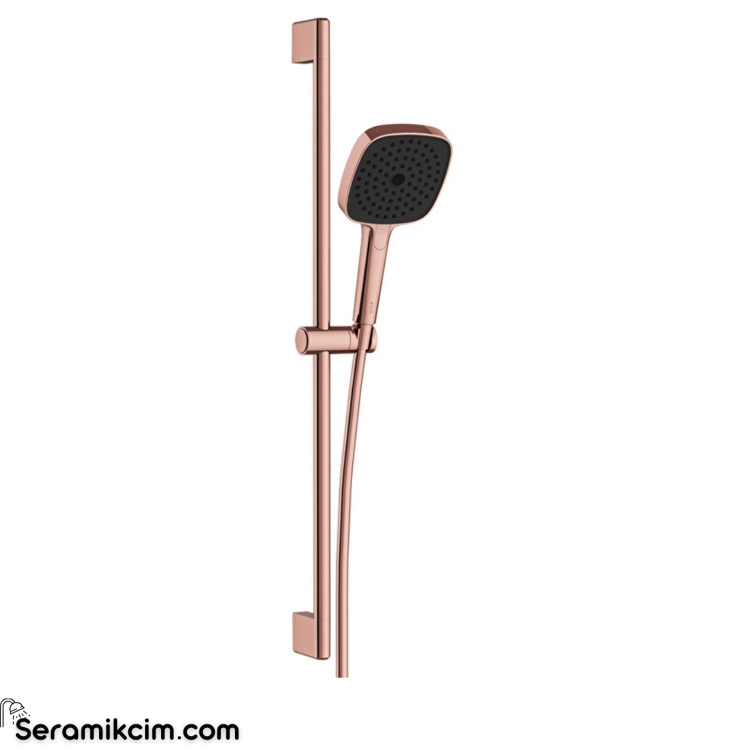 Vitra Prime Square Sürgülü El Duşu 3 Fonksiyonlu 130Mm Parlak Bakır A4592829