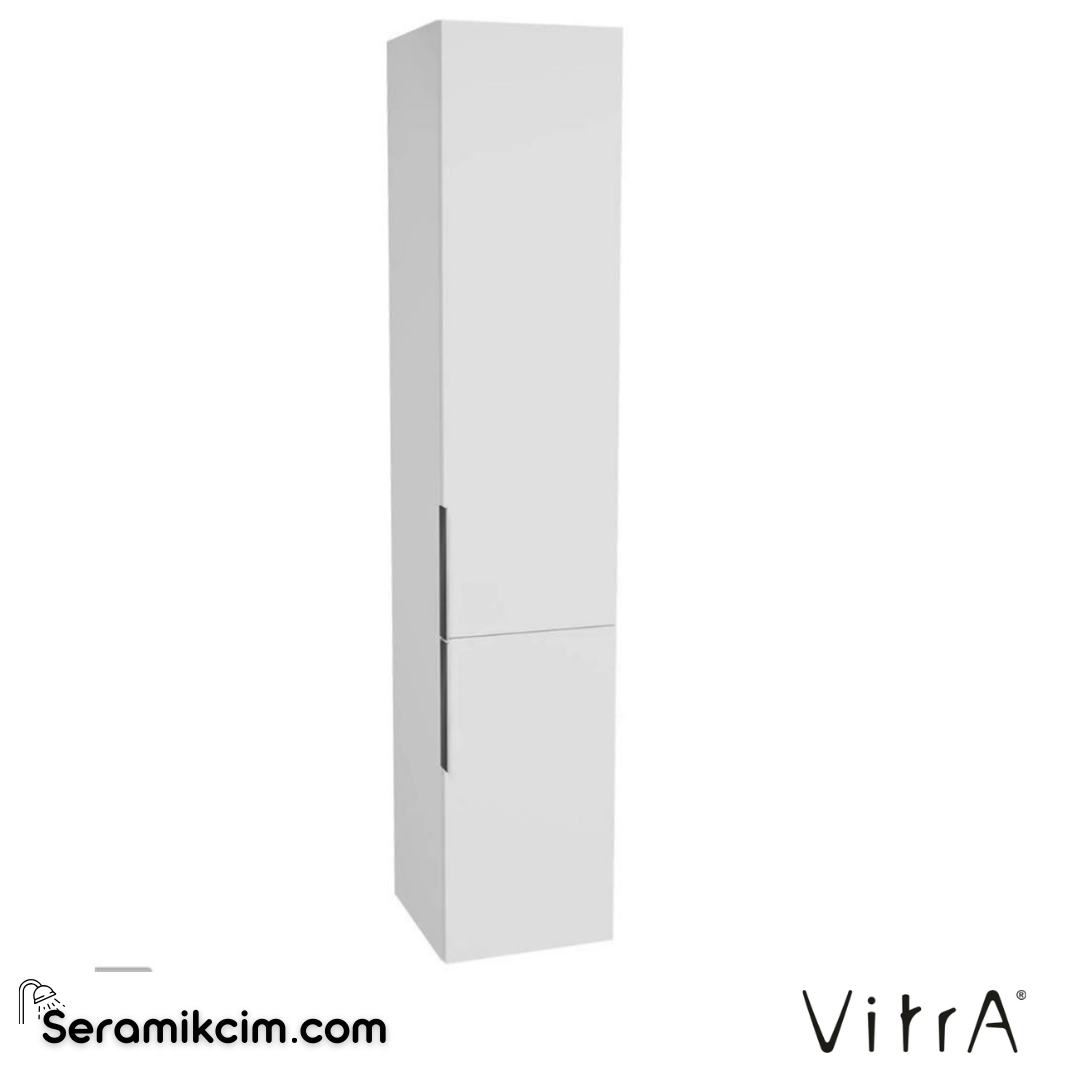 VitrA Quadrum Boy Dolabı 35 cm parlak beyaz, sağ 62557 - 62557