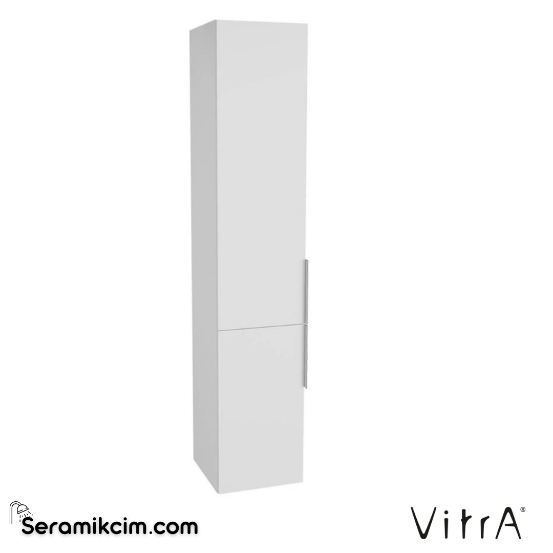 VitrA Quadrum Boy Dolabı 35 cm parlak beyaz, sol 62554 - 62554