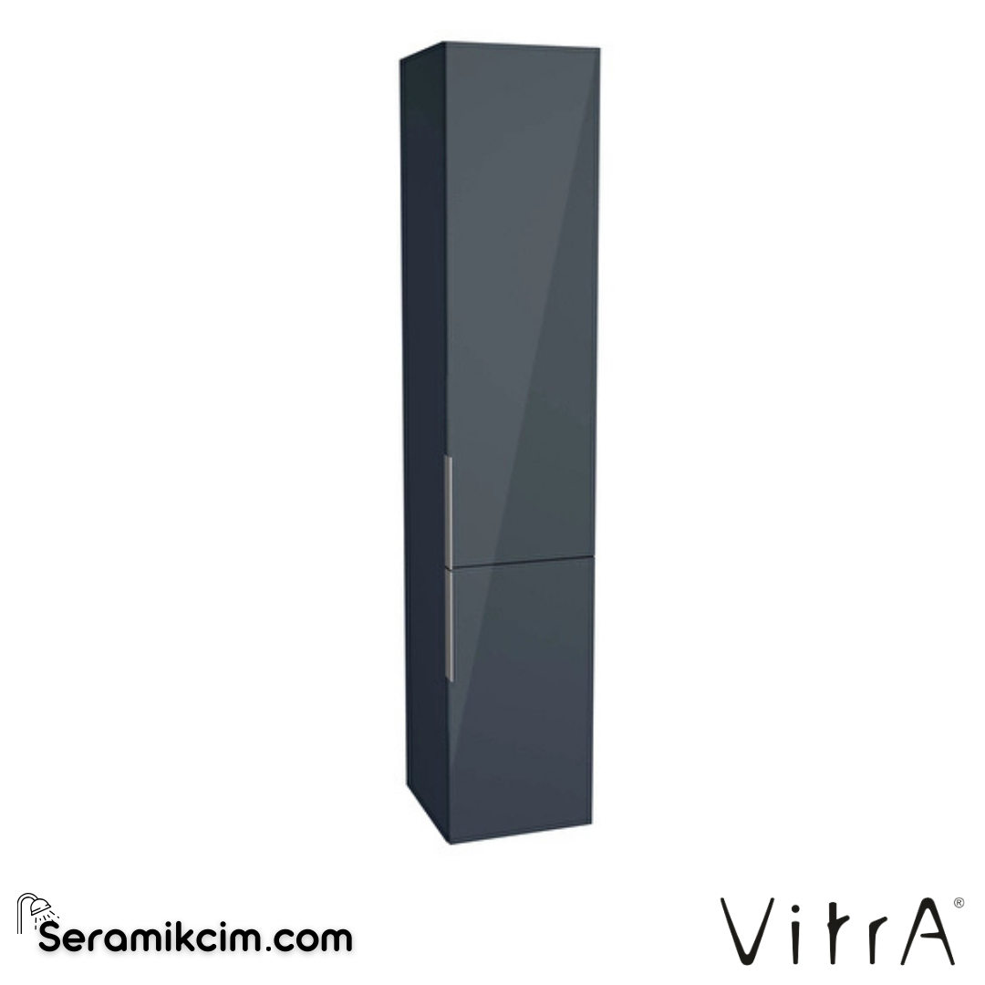VitrA Quadrum Boy Dolabı 35 cm parlak antrasit, sağ 66194 - 66194