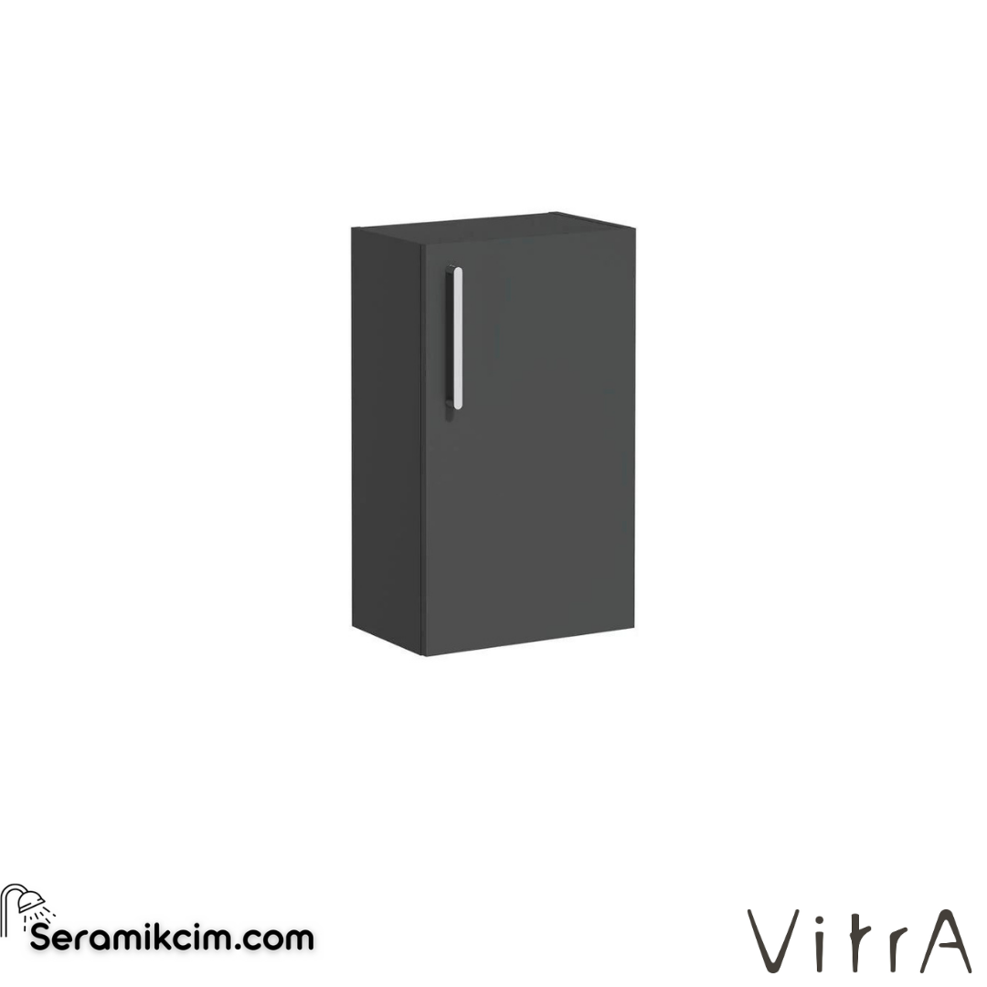 Vitra Root Alt Ünite, 40 Cm, Dar, Mat Fırtına Gri, Sağ