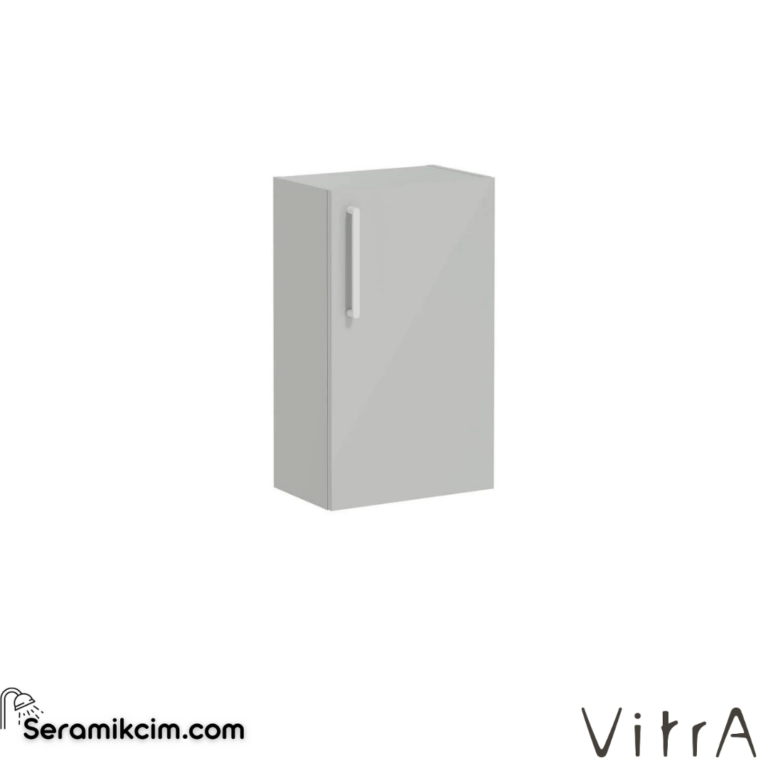 Vitra Root Alt Ünite, 40 Cm, Dar, Parlak İnci Grisi, Sağ