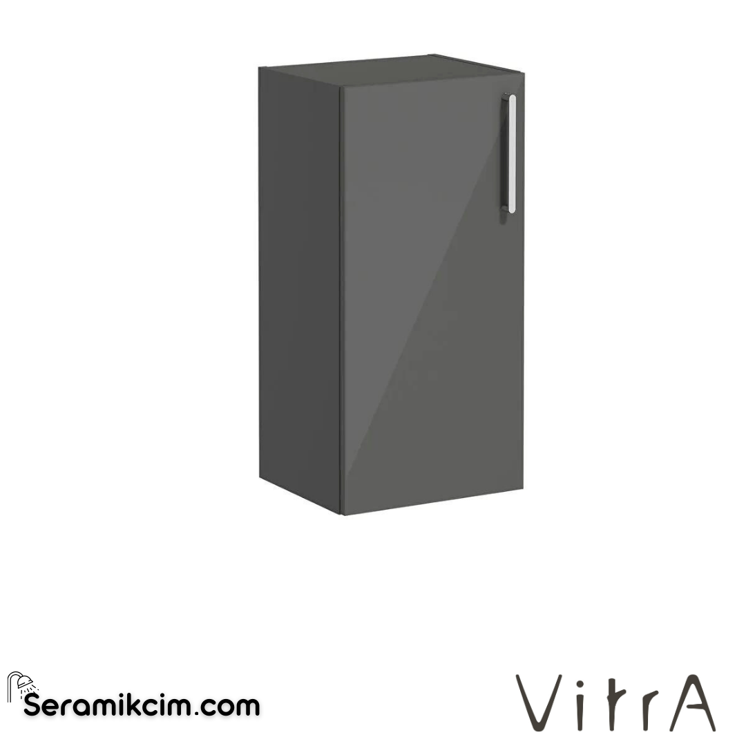 Vitra Root Alt Ünite, 40 Cm, Parlak Antrasit, Sol - 66488