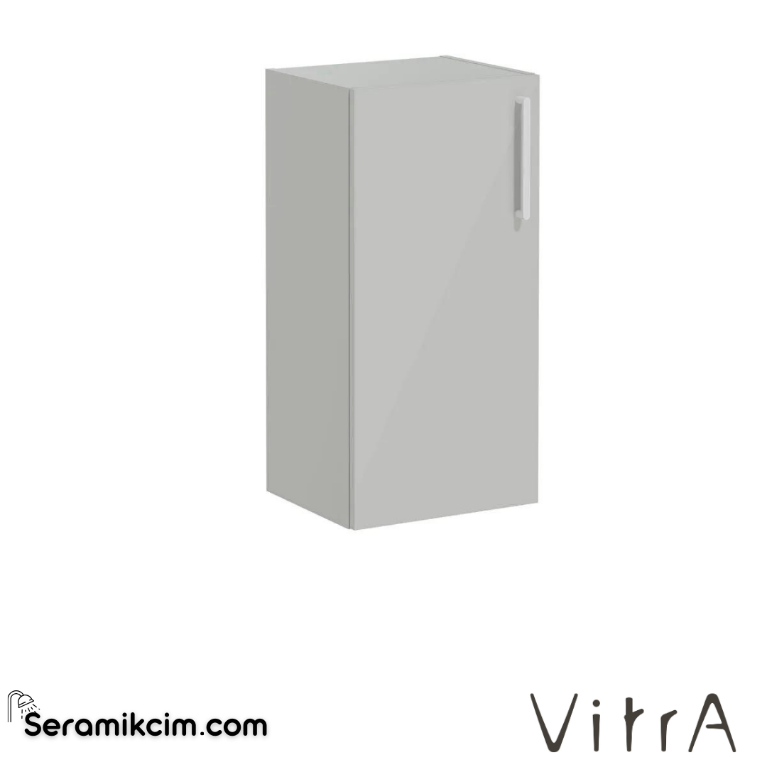 Vitra Root Alt Ünite, 40 Cm, Parlak İnci Grisi, Sol - 66491