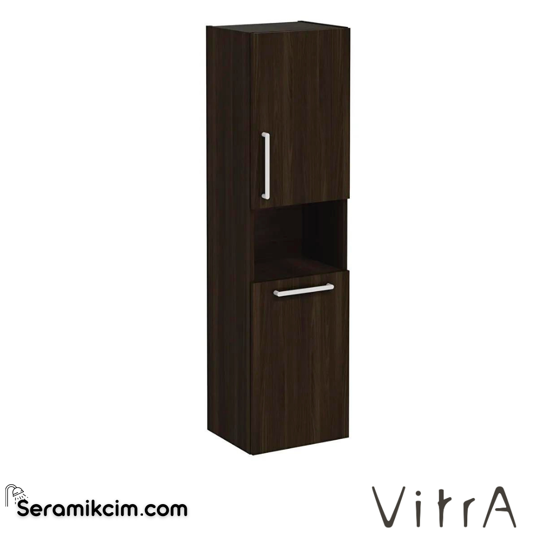 Vitra Root Boy Dolabı, 40 Cm, Kısa, Çamaşır Sepetli, Ceviz, Sağ - 66228