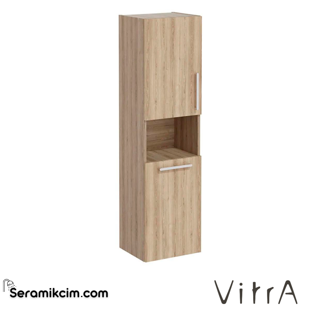 Vitra Root Boy Dolabı, 40 Cm, Kısa, Çamaşır Sepetli, Doğal Meşe, Sol - 66235