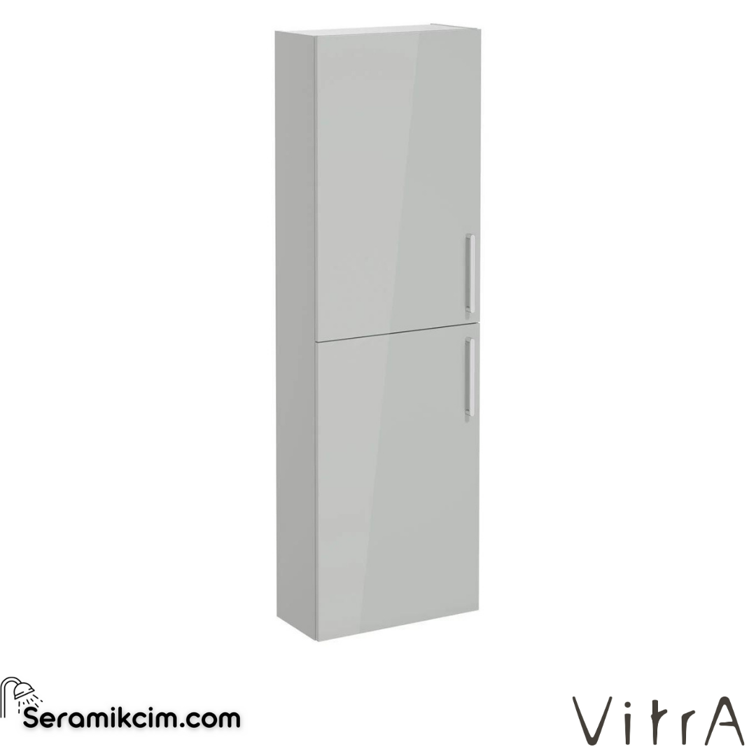 Vitra Root Boy Dolabı, 55 Cm, Dar, Parlak İnci Grisi