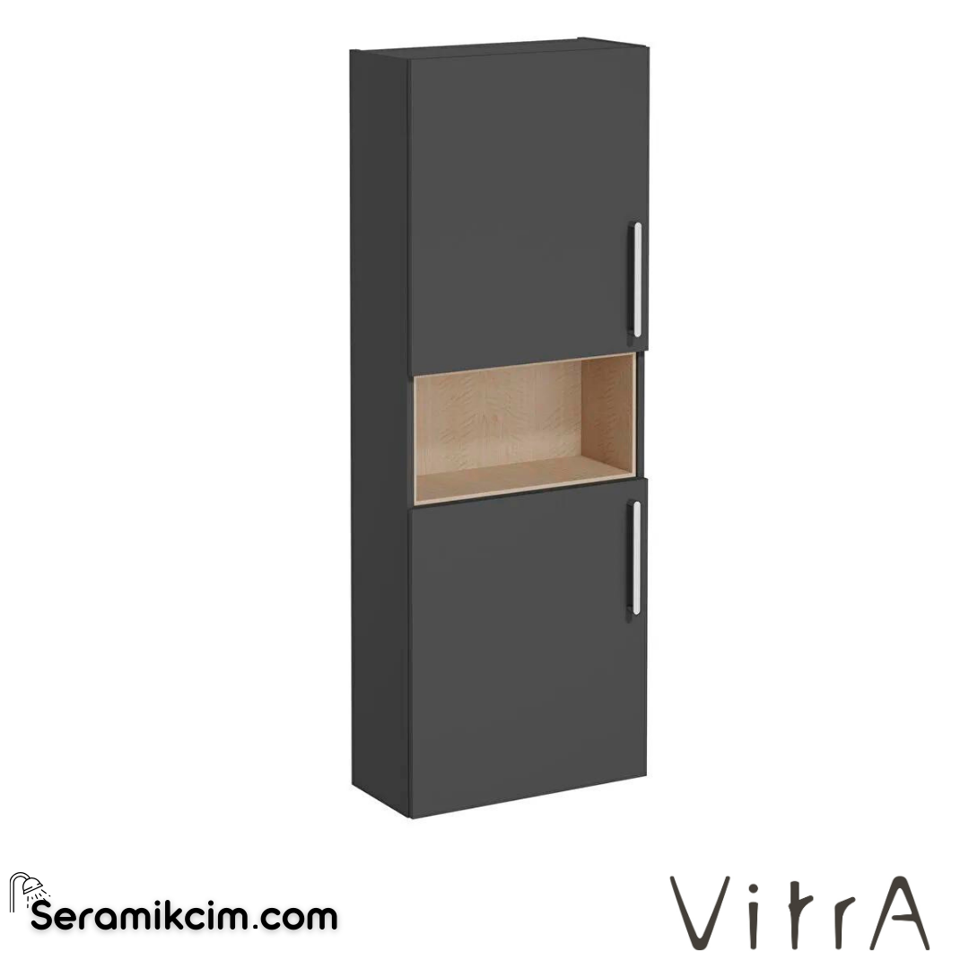 Vitra Root Boy Dolabı, 55, Dar, Kısa, Mat Fırtına Gri - 68015