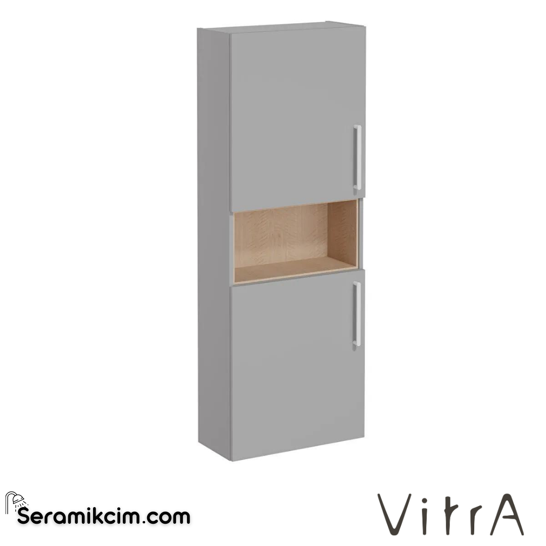 Vitra Root Boy Dolabı, 55, Dar, Kısa, Mat Kaya Gri - 68014