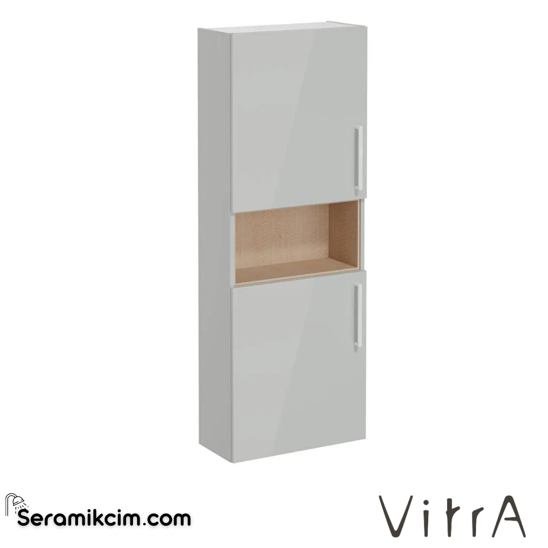 Vitra Root Boy Dolabı, 55, Dar, Kısa, Parlak İnci Grisi - 66251