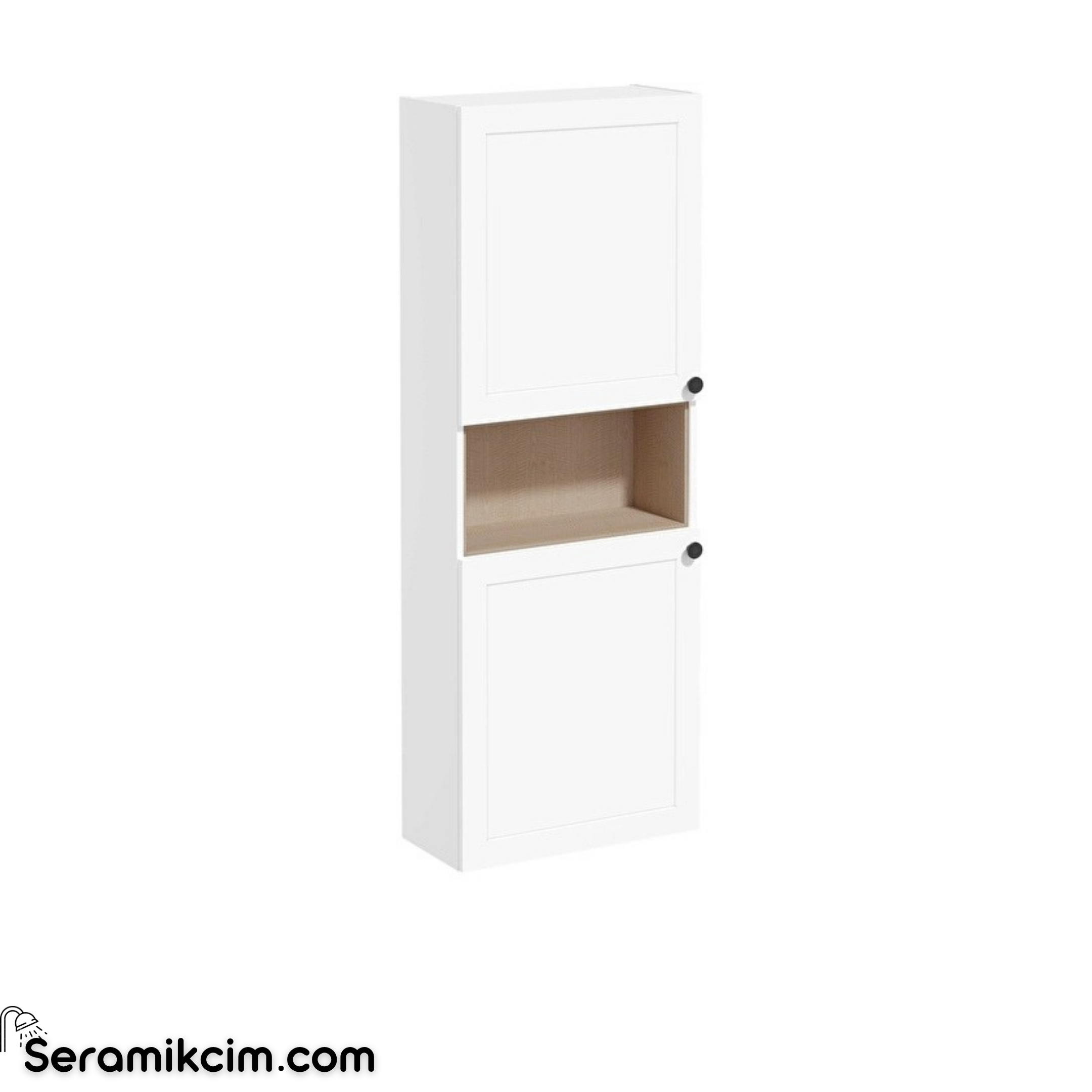 Vitra Root Classic Boy Dolabı, 55, Dar, Kısa, Mat Beyaz