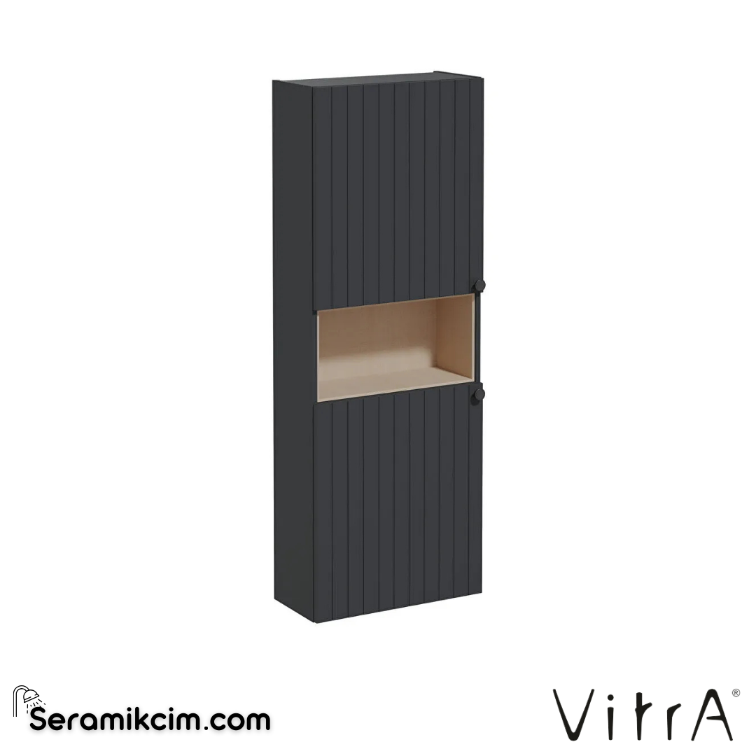 Vitra Root Groove Boy Dolabı, 55, Dar, Kısa, Mat Grafit - 69111