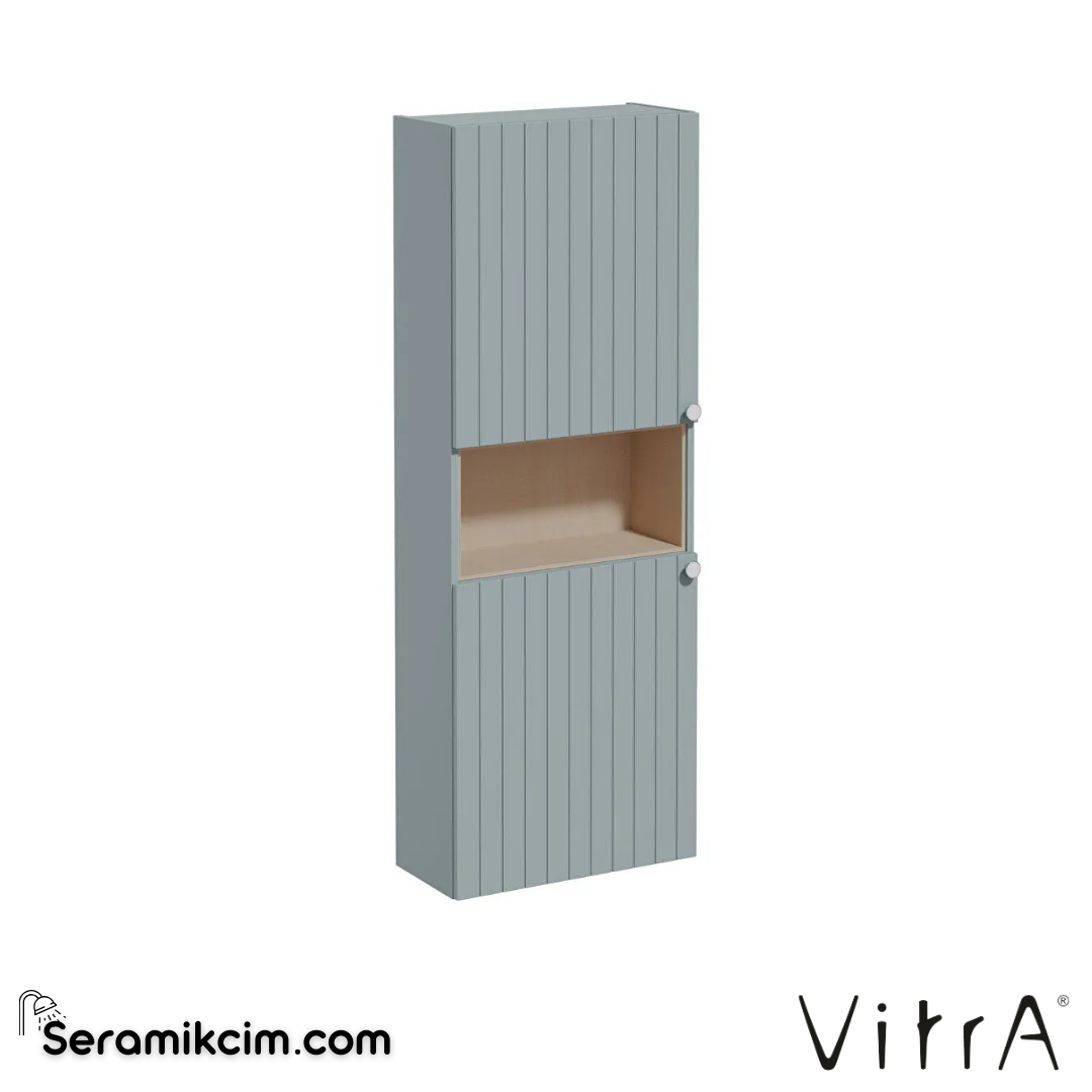 Vitra Root Groove Boy Dolabı, 55, Dar, Kısa, Mat Fiyord Yeşili - 69110