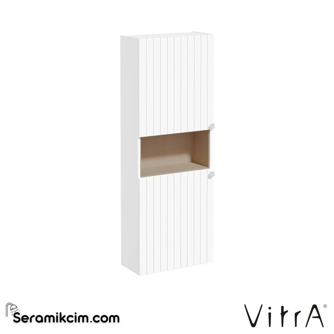 Vitra Root Groove Boy Dolabı, 55, Dar, Kısa, Mat Beyaz - 69107