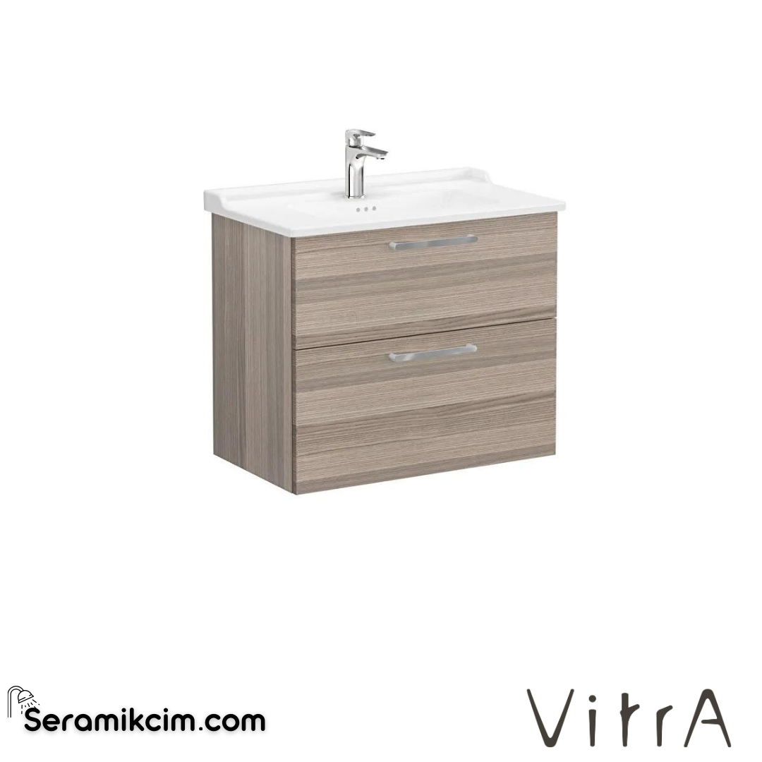 Vitra Root Lavabo Dolabı, İki Çekmeceli, 80 Cm, Cordoba, Klasik Lavabolu - 68302