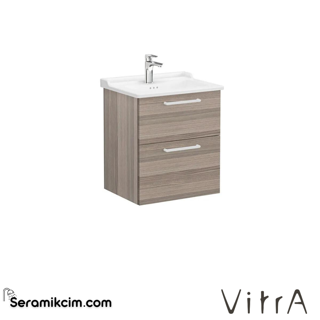 Vitra Root Lavabo Dolabı, İki Çekmeceli, 60 Cm, Cordoba, Klasik Lavabolu - 68284