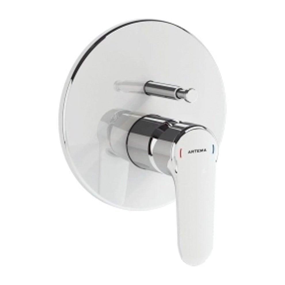 Vitra Root Round Ankastre Banyo Bataryası  (V-Box Sıva Üstü Grubu), Krom - A42830