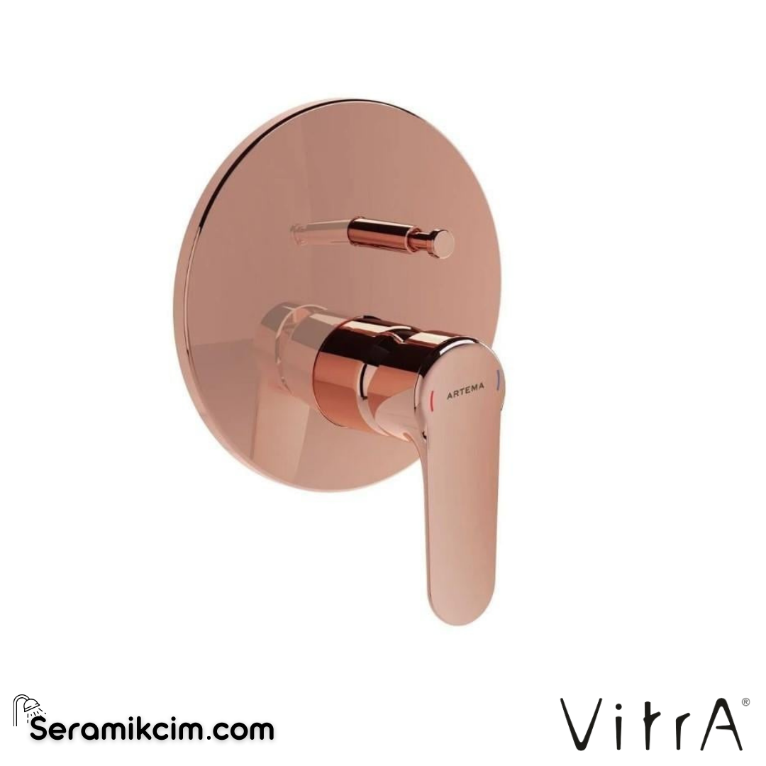 Vitra Root Round Ankastre Banyo Bataryası (Sıva Üstü Grubu) Soft Bakır A4272729 - A4272729