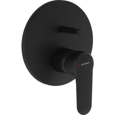 Vitra Root Round Ankastre Banyo Bataryası  (Sıva Üstü Grubu), Mat Siyah - A4272736