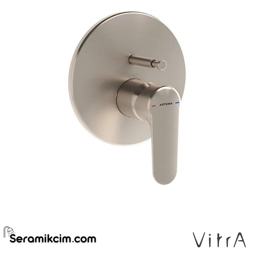 Vitra Root Round Ankastre Banyo Bataryası (V-Box Sıva Üstü Grubu), F.Nikel - A4283034