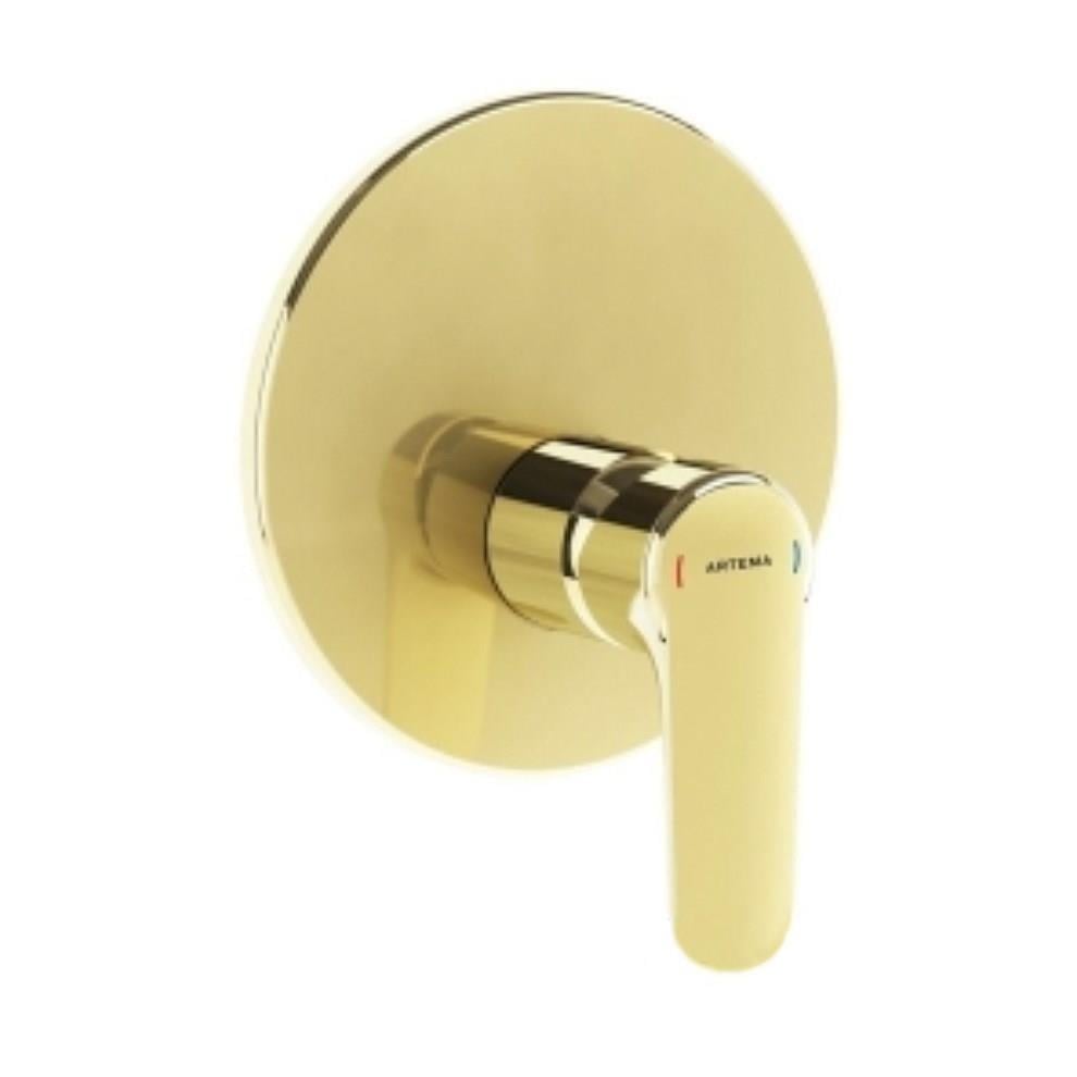 Vitra Root Round Ankastre Duş Bataryası (V-Box Sıva Üstü Grubu), Altın - A4282923